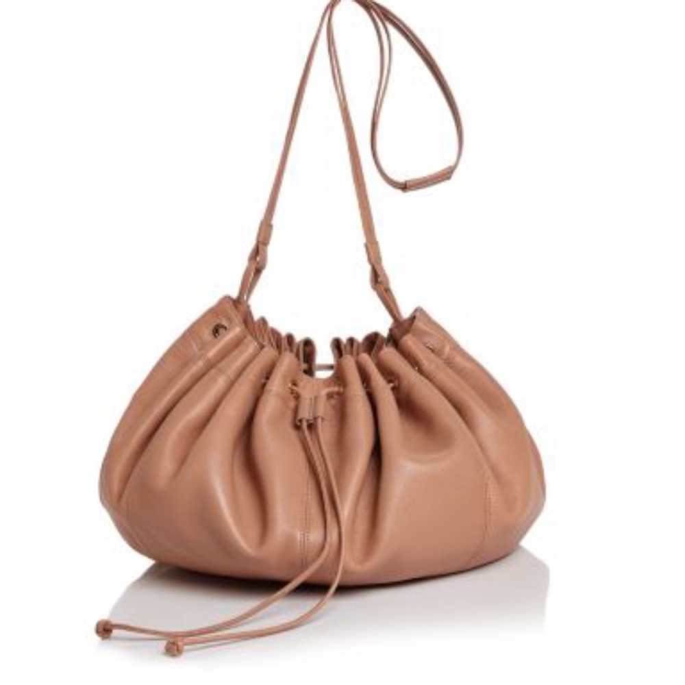 Dex Nappa Bucket Bag In Nude